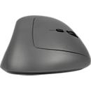 Bakker Elkhuizen Vertikalmaus MidWay, für Rechtshänder, 7 Tasten und Scrollrad, bis 10 m, USB-C/Bluetooth, B 72 x T 103 x H 60 mm, dunkelgrau