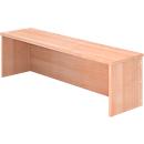 Balie-opzetstuk ULM, B 1200 x D 320 x H 350 mm, notenhoutpatroon