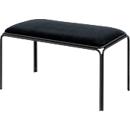 Banc Bistro, assise velours noir
