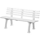 Banc de jardin, 3 places, L 1500 mm, blanc