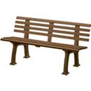 Banc de jardin, 3 places, L 1500 mm, brun