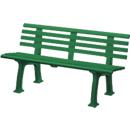 Banc de jardin, 3 places, L 1500 mm, vert