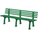 Banc de jardin, 4 places, L 2000 mm, vert