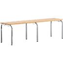 Banc, empilable, alu blanc, L 1500 mm