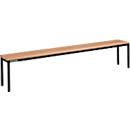 Banc en bois pour vestiaires Schäfer Shop Select l. 1995 x P 310 x H 415 mm - noir