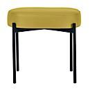 Banc meet® by Paperflow GAIA, ovale S, revêtement en similicuir vert résistant aux désinfectants, piètement 4 pieds noir mat, L 490 x P 380 x H 455 mm