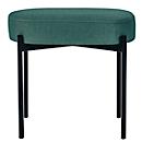 Banc meet® by Paperflow GAIA, ovale S, revêtement tissu vert, piètement 4 pieds noir mat, L 490 x P 380 x H 455 mm