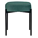 Banc meet® by Paperflow GAIA, ovale S, revêtement velours vert, piètement 4 pieds noir mat, L 490 x P 380 x H 455 mm