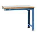 Banco de trabajo de ampliación Manuflex Profi Standard, tablero plástico, 1250 x 700 mm, azul brillante