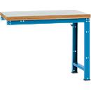 Banco de trabajo de ampliación Manuflex Profi Standard, tablero plástico, 1250 x 700 mm, azul luminoso