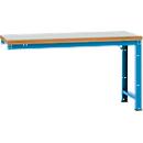 Banco de trabajo de ampliación Manuflex Profi Standard, tablero plástico, 1750 x 700 mm, azul luminoso