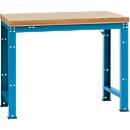 Banco de trabajo Manuflex Profi Standard, tablero multiplex An 1250 x P 700, azul luminoso