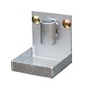 Bandeja de gotejamento com suporte para bicos, para bandejas de gotejamento móveis, banhados a zinco