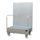 Bandeja móvel de sump, em aço, 215 l de capacidade de sump para bidões de 2 x 200 litros 