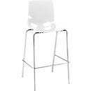 Bar stool "Fondo", white