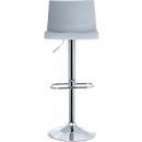 Bar stool meet by Paperflow Sacramento, PP seat, height-adjustable, 360° swivel, H 590-815 mm, gray, set of 2
