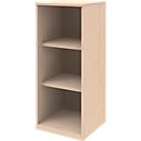 BARI boekenkast, 3 OH, 2 legborden, spaanplaat, B 427 x D 430 x H 1117 mm, ahorndecor