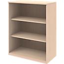 BARI boekenkast, 3 OH, 2 legborden, spaanplaat, B 819 x D 430 x H 1117 mm, ahorndecor