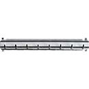 Barre de crochets, pour armoire à clés, L 240 mm pour 8 clés, noir