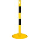 Barrier post, yellow/black