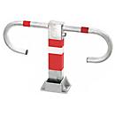 Barrière de parking avec serrure à clé triangulaire pompiers