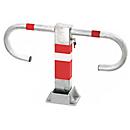 Barrière de parking avec serrure à cylindre, cylindre à clé unique