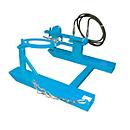 Basculeur de fûts BAUER FD-H avec vérin de levage, acier, L 1000 x P 1245 x H 475 mm, bleu