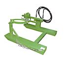 Basculeur de fûts BAUER FD-H avec vérin de levage, acier, L 1000 x P 1245 x H 475 mm, vert