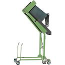 Basculeur élevateur mobile de poubelles MKS-H, pompe manuelle, vert RAL 6011