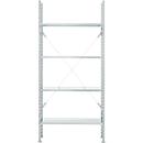 Base shelf, 4 shelves, H 2278 x W 1055 x D 300 mm, zinc-plated