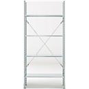 Base shelf, 4 shelves, H 2278 x W 1055 x D 500 mm, zinc-plated