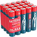 Baterías alcalinas Mirco AAA/LR03, 1.5 V, 20 piezas