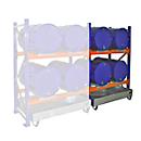BAUER 3001 vatenrek, opzetrek, opvangbak met rooster, 2 niveaus, B 1430 x D 800 x H 2000 mm