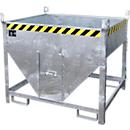 Bauer Bac de silo SGS 50, avec fermeture à curseur, L 1000 x l 1200 x H 1025 mm, 0,5 m³, jusqu'à 750 kg, tôle d'acier, galvanisé à chaud