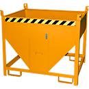 Bauer Bac de silo SGS 50, avec fermeture à glissière, L 1000 x l 1200 x H 1025 mm, 0,5 m³, jusqu'à 750 kg, acier, jaune orangé
