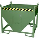 Bauer Bac de silo SGS 50, avec fermeture à glissière, L 1000 x l 1200 x H 1025 mm, 0,5 m³, jusqu'à 750 kg, acier, vert réséda