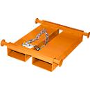 Bauer Big Bag Traverse TBB-E, voor vorkheftruck, L 650 x B 610 x H 145 mm, tot 1000 kg, staal, geel-oranje