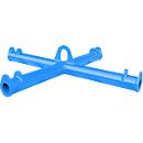 Bauer Big Bag Traverse TBB, for crane, L 1100 x W 1100 x H 215 mm, up to 2000 kg, tubular steel, light blue
