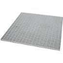 Bauer Caillebotis pour bacs de rétention en inox type VAW-4/A, jusqu'à 1000 kg/m², L 1185 × P 1185 × H 30 mm, inox 1.4571