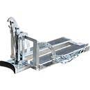 Bauer drum lifter RS 60-I, for forklift truck, 1 x 60-l drums, L 1050 x W 410 x H 460 mm, up to 100 kg, steel, hot-dip galvanized