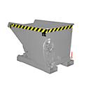 Bauer EXPO® E-300, Späne-Kippbehälter Typ E, mit Siebblech, öl- & wasserdicht, staplertauglich, B 770 x H 1260 x H 835 mm, mausgrau RAL 7005