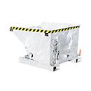 Bauer EXPO® E-600, Späne-Kippbehälter Typ E, mit Siebblech, öl- & wasserdicht, staplertauglich, B 1070 x H 1260 x H 835 mm, feuerverzinkt