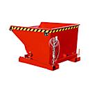 Bauer EXPO® E-600, spanenopvangbak type E, met zeefplaat, olie- en waterdicht, geschikt voor vorkheftrucks, B 1070 x H 1260 x H 835 mm, vuurrood RAL 3000
