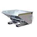 Bauer EXPO® E-900, Späne-Kippbehälter Typ E, mit Siebblech, öl- & wasserdicht, staplertauglich, B 1570 x H 1260 x H 835 mm, feuerverzinkt