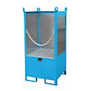 Bauer Fass-Stapelpalette, Auffangvolumen 210 L, blau