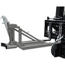 Bauer Fasslifter RS-I/D 91, für Stapler, 1 x 110 bis 200-l-Deckelfässer, L 1285 x B 585 x H 810 mm, bis 800 kg, Stahl, Mausgrau