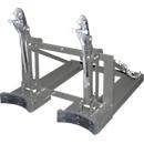 Bauer Fasslifter RS-II/91, für Stapler, 2 x 200/220-l-Fässer, L 1185 x B 940 x H 925 mm, bis 1600 kg, Stahl, Mausgrau