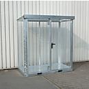 Bauer gasflessencontainer type GFC-E, afsluitbaar, Roosterbodem