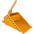 Bauer godet hydraulique pour chariot élévateur DGS 500, hydraulique pour chariot élévateur, L 1610 x l 1050 x H 1370 mm, 0,5 m³, jusqu'à 1000 kg, acier peint, jaune-orange