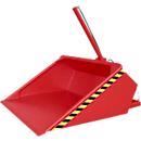 Bauer godet hydraulique pour chariot élévateur DGS 700, hydraulique pour chariot élévateur, L 1610 x l 1210 x H 1370 mm, 0,7 m³, jusqu'à 1000 kg, acier peint, rouge feu